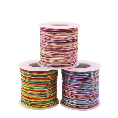 Corde de collier tissée 1 mm pour bricolage à la main fil de corde rouge à perles fil de jade bijoux fil