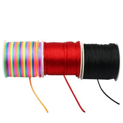 Faites-le vous-même: nœud chinois en nylon, corde tressée, fil de jade de Taiwan, or coloré 0,8 mm, 1,0 mm, 1,5 mm