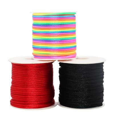 Faites-le vous-même: nœud chinois en nylon, corde tressée, fil de jade de Taiwan, or coloré 0,8 mm, 1,0 mm, 1,5 mm