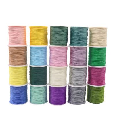 Corde de collier tissée 1 mm pour bricolage à la main fil de corde rouge à perles fil de jade bijoux fil