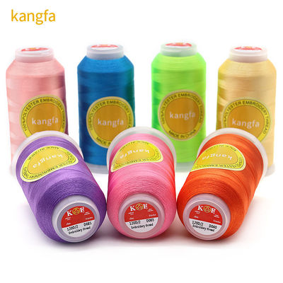 720 couleurs 150D/2 100% fil de broderie en polyester pour machine 5000m couleurs mixtes