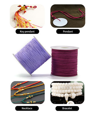 Taiwan fil de jade tressé bijoux corde de nylon pour bricolage noeud chinois 0,8 mm 1,0 mm 1,5 mm