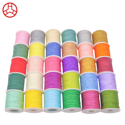 50G 100M/Spool 300M/Spool Fil de cordon de nylon coloré pour le cordon de macrame chinois