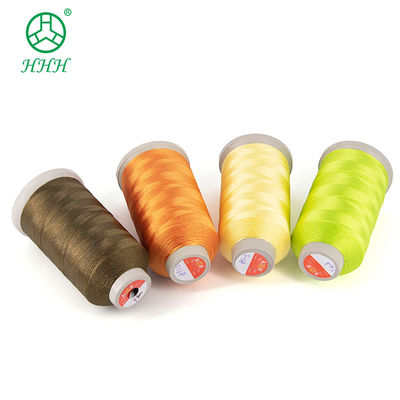 Fil de polyester Vietnam Broderie 120D 2 Haute résistance 40 bobines Accepté OEM / ODM Corne de fil coulé