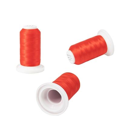 Polyester / viscose 120d/2 fil multicolore pour la machine à broderie échantillon envoyer 30g