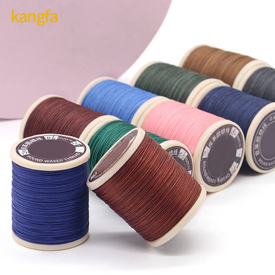 Tricot à la main 420D/3 Compteur de fils Fil de couture pour sac en cuir Bracelets DIY 30 couleurs