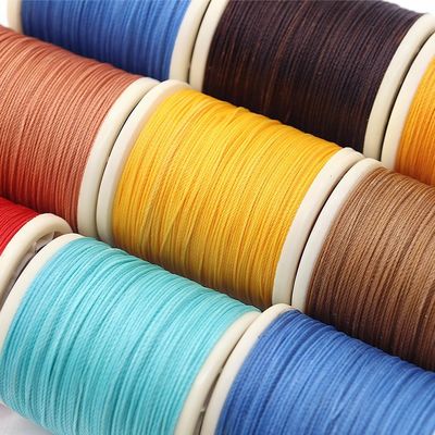 30 g 0,6 mm fil de couture à base de filament de haute ténacité pour fil de polyester lié à la cire
