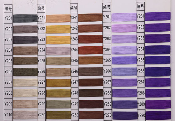 Boho mille couleurs 100% rayon visqueux de broderie de fil de broderie de type fil de fibre