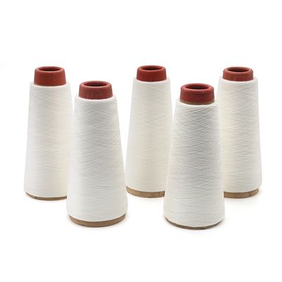 20/2 40/2 Fil de couture en polyester étiré, motif blanc, ciré 100% polyester en vrac