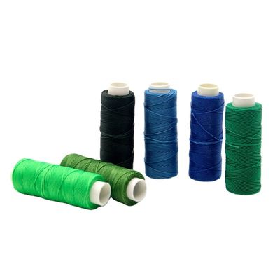 Fil rond ciré en cuir 100% polyester pour articles en cuir cousus à la main 0,45 mm 85 couleurs
