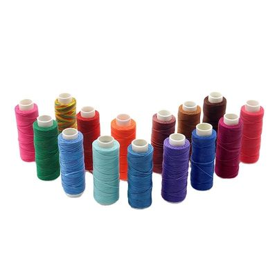 Fil rond ciré en cuir 100% polyester pour articles en cuir cousus à la main 0,45 mm 85 couleurs