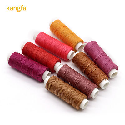 12g 60m fil étiré couture à la main couture fil ciré pour cuir bricolage 80 couleurs sur mesure