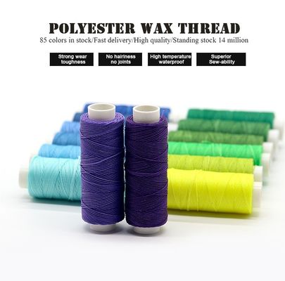 12g 60m fil étiré couture à la main couture fil ciré pour cuir bricolage 80 couleurs sur mesure