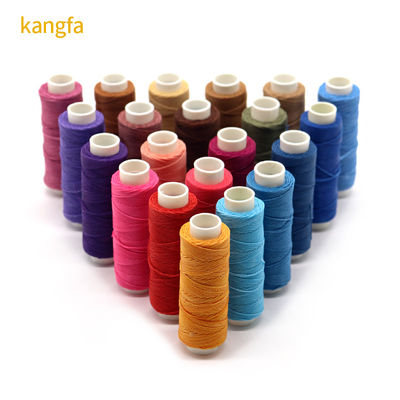 12g 60m fil étiré couture à la main couture fil ciré pour cuir bricolage 80 couleurs sur mesure