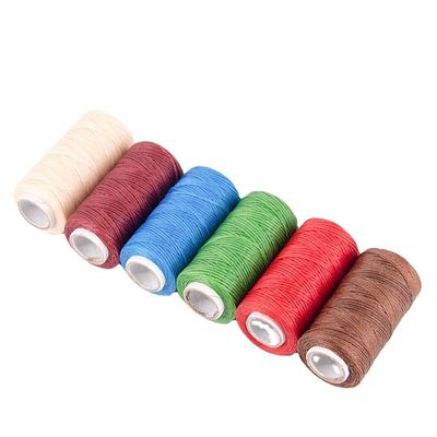 Fil de couture en cuir de haute ténacité 50m polyester 210D/16 pour portefeuille de sac en cuir