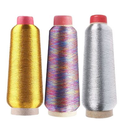 150d/2 Polyester métallique Lurex fil pour broderie M/MXH/MS Fil métallique à prix compétitif