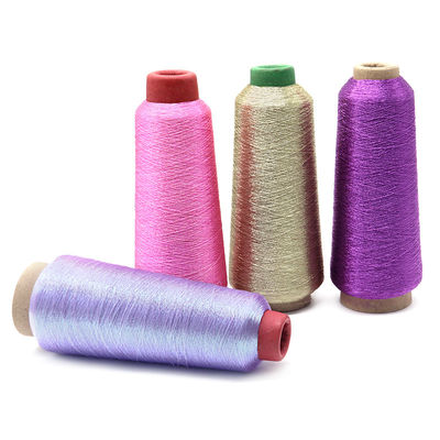 150D fil de broderie de compte de fil pour la broderie métallique en or et en argent en polyester