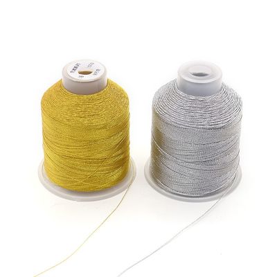 Fil de broderie métallique étincelant pour machines