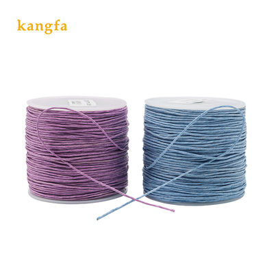 200 couleurs 1 mm couture couture coton fil ciré fil pour fournitures d'artisanat en cuir