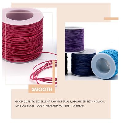 200 couleurs 1 mm couture couture coton fil ciré fil pour fournitures d'artisanat en cuir