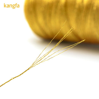 123g 6Ply fils de broderie à fils de muti en soie d'or et d'argent pour les projets d'artisanat