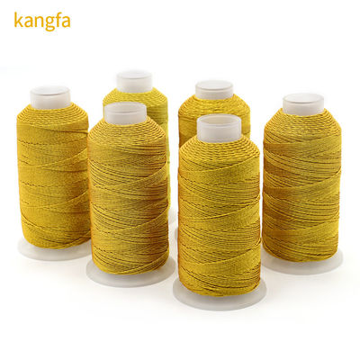 123g 6Ply fils de broderie à fils de muti en soie d'or et d'argent pour les projets d'artisanat