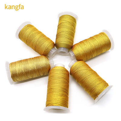 123g 6Ply fils de broderie à fils de muti en soie d'or et d'argent pour les projets d'artisanat