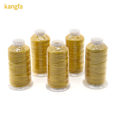 123g 6Ply fils de broderie à fils de muti en soie d'or et d'argent pour les projets d'artisanat