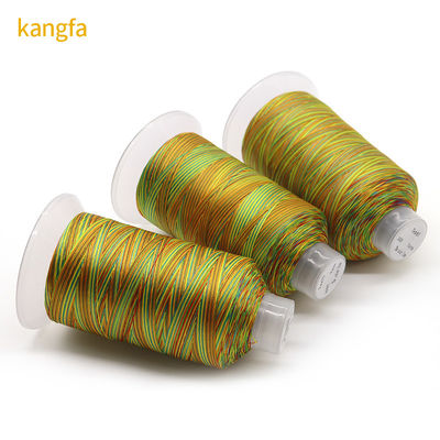 Fil de couture arc-en-ciel 100% polyester cousu pour le point croisé
