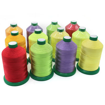 Fil de tresse en polyester à haute ténacité pour chaussures/sacs/sacs à thé teintés en cuir