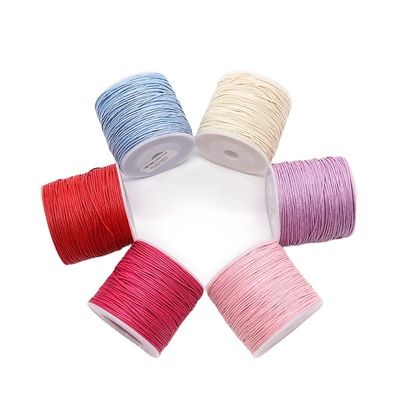 Cordon de couture imperméable à l'eau, couture en coton, fil ciré pour cuir, 1 mm