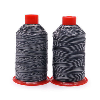 250 g/cône fil en nylon arc-en-ciel à haute ténacité fil en coton ciré pour le crochet