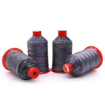 250 g/cône fil en nylon arc-en-ciel à haute ténacité fil en coton ciré pour le crochet