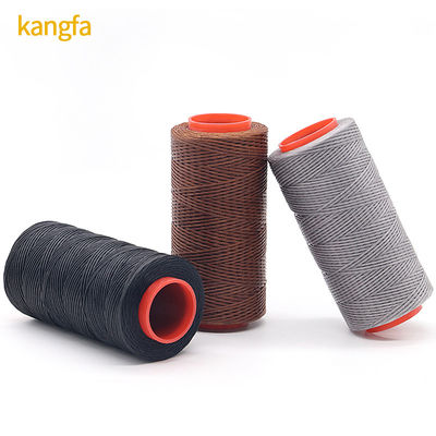 0.6mm 0.8mm 1mm 150D/16 Fil tricoté en polyester grossier ciré pour la réparation d'artisanat en cuir