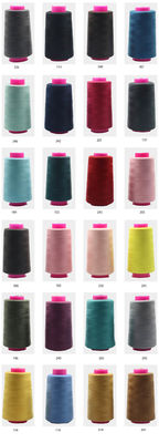 3000 Yards fil de couture noir 2 Pack 100% bobines de polyester pour le tricot et les produits artisanaux