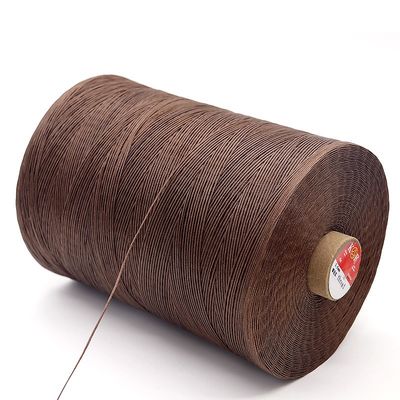 100% polyester 1 kg couleur cousu à la main fil de cire plat pour cuir avec 240 couleurs