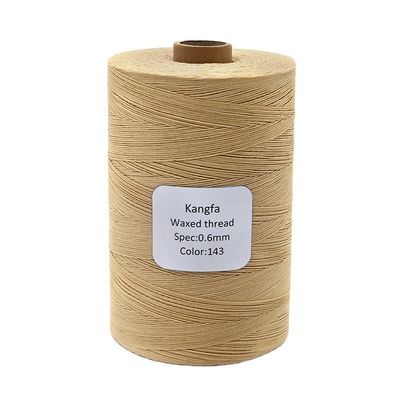 100% polyester 1 kg couleur cousu à la main fil de cire plat pour cuir avec 240 couleurs