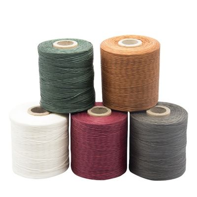 Tricotage 400g 210D/16 Couleurs optionnelles bricolage en cuir fait à la main couture 1 mm fil de cire plat