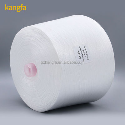Fabrication Produire 1,25 kg de fils de polyester blancs bruts 60/2 spuns résistants aux produits chimiques