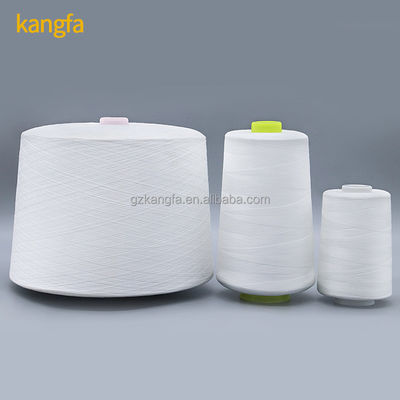 Fabrication Produire 1,25 kg de fils de polyester blancs bruts 60/2 spuns résistants aux produits chimiques