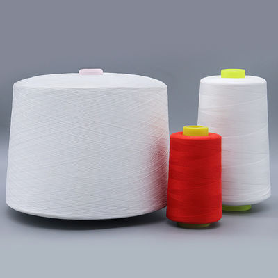 Fabrication Produire 1,25 kg de fils de polyester blancs bruts 60/2 spuns résistants aux produits chimiques