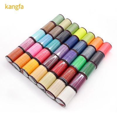 80 couleurs 0,8 mm fil de cire de couture en cuir matériau de cône en plastique pour l'artisanat artisanal