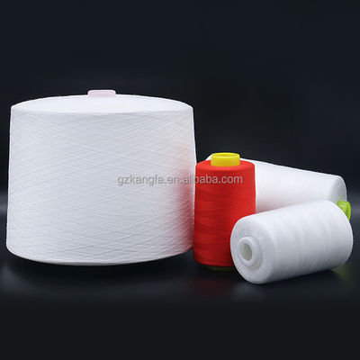 60/2 fils de couture MERCÉRIZÉ 100% polyester Tfo tube de teinture sans nœuds avec 1