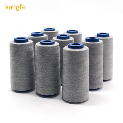 Fil de couture en polyester 100% cousu pour écran tactile Fil conducteur argenté