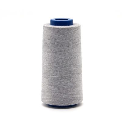 Fil de couture en polyester 100% cousu pour écran tactile Fil conducteur argenté