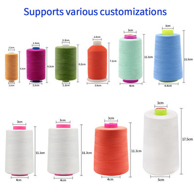 Polyester couleur article Polyester fil de coton 100% fil de couture étiré