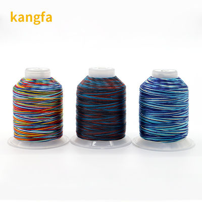 Faible rétrécissement 100% polyester fils de couture multicolores pour le nombre de fils 3Plys artisanat de tissage