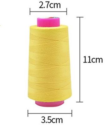 40s/2 100% fil de couture à base de polyester type fil coulé et résistance à l'abrasion