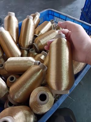 Machine de broderie en polyester teintés fils métalliques pour projets de tricot à la main