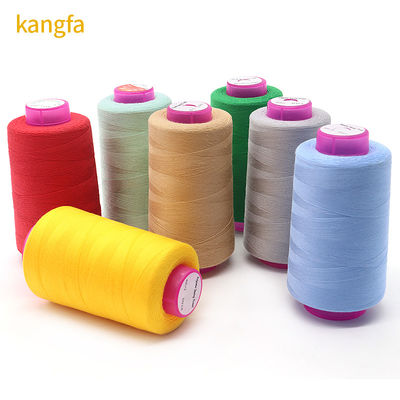 Accepté par OEM/ODM 100g 20s/2 Fil de couture en polyester en 1000 couleurs pour les besoins textiles